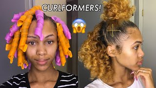 60 CURLFORMERS ON MY NATURAL HAIR  DO THEY WORK [upl. by Anairda583]