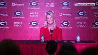 Georgia Womens Basketball  Postgame Press Conference  Coach Abe [upl. by Hsirk162]