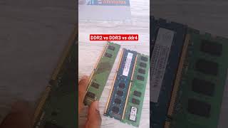 DDR2 DDR3 ddr4 ram diffrent ramtyps [upl. by Scheck]