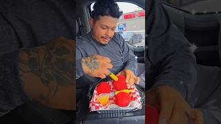 HOT CHEETOS JAMBALAYA BALLS CUSTOMER REACTION foodshorts cheesepull mukbang [upl. by Suzanne626]