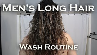 Mens Long Hair Care  Wash Routine [upl. by Josy]