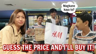 GUESS THE PRICE AND ILL BUY IT CHALLENGE WITH MY BROTHERS  Aulie Secerio Philippines [upl. by Seaman]