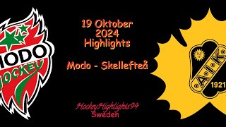 MODO VS SKELLEFTEÅ  19 OKTOBER 2024  SHL  HIGHLIGHTS [upl. by Alphonso550]