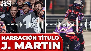 ASÍ SONÓ el TÍTULO MUNDIAL de MOTOGP de JORGE MARTÍN  NARRACIÓN CARRUSEL DEPORTIVO [upl. by Chandal]