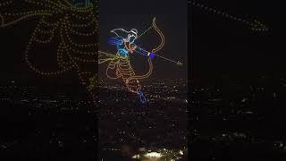 Drone Show In Ayodhya Jai Shree Ram drone show ayodhya jaishreeram shortsfeed YouTube [upl. by Coleen406]