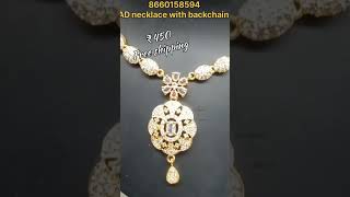 Premium quality AD short necklace with backchain and free shipping [upl. by Stanislas]