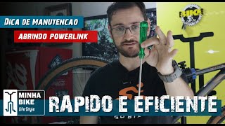 COMO ABRIR O POWERLINK DA CORRENTE SEM A FERRAMENTA PRÓPRIA  Minha Bike Life Style [upl. by Eldrida]