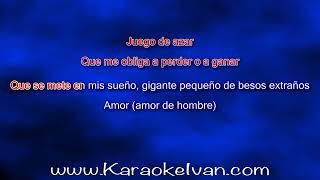 Mocedades  Amor de hombre KARAOKE [upl. by Hammond]