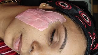 Try this trick to make easy face waxfacial hair removalhair removalwaxing full video [upl. by Culhert]