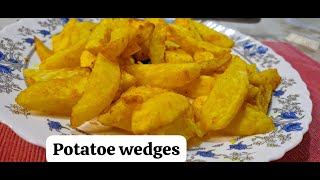 Air fryer potato wedges JaneGeff Kitchen [upl. by Ynotna]