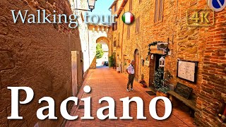 Paciano Umbria Italy【Walking Tour】History in Subtitles  4K [upl. by Bauer]