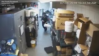 Ridgecrest earthquake caught on restaurant surveillance camera [upl. by Conyers457]