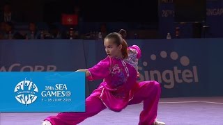 Wushu  Womens Optional Changquan Day 2  28th SEA Games Singapore 2015 [upl. by Eihpos]