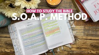 How To Study the Bible Using the SOAP Method  Easy Way To Study The Bible  Free Guide [upl. by Hanaj523]