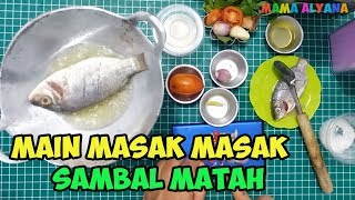 Nila Sambal Matah  Mainan Masak Masakan Anak Perempuan quotMini Foodquot [upl. by Ttenaj]