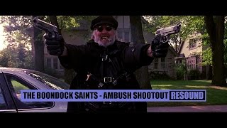 The Boondock Saints  House Shootout Scene  ReSound  1080p [upl. by Assilak]