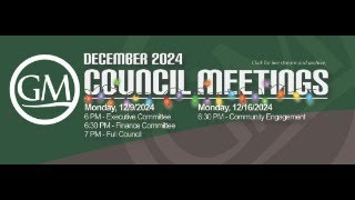 Golf Manor Village Council Meeting  December 9 2024  7 PM Part 1 of 2 [upl. by Larner]