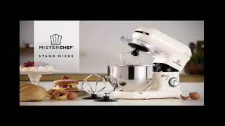 MisterChef Pro Food 1600W 55L Stand Mixer  Cream [upl. by Haneen]