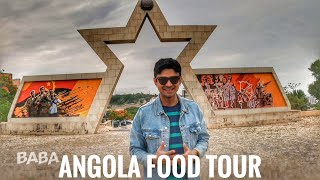 Angolan Food Tour in Luanda  Angola  African Moamba De Ginguba Indianfoodie [upl. by Nirrat]