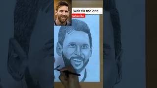 Leonel messi drawing art sketch football fifaworldcup shortsfeed [upl. by Nuncia740]