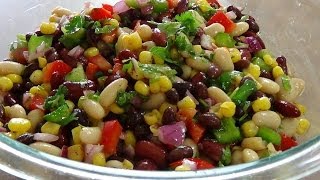 Mexican Bean salad سلطة الفاصوليا المكسيكية [upl. by Ahsienom726]