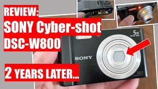 REVIEW Sony CyberShot DSCW800 Camera  2 YEARS LATER [upl. by Garceau]