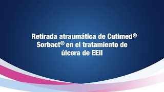 CUTIMED  Retirada atraumática de Cutimed Sorbact en el tratamiento de úlcera de EEII [upl. by Akemej195]