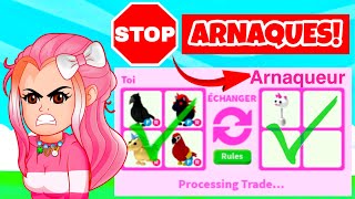 ATTENTION NOUVELLES ARNAQUES Comment Jai failli ME FAIRE ARNAQUER dans ADOPT ME New Scams ROBLOX [upl. by Adelle]