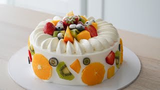 Fresh Cream Fruit Cake  Fruit Shortcake [upl. by Kendry41]