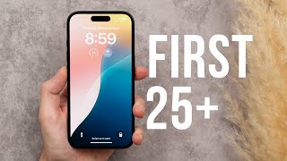 iPhone 16  First 25 Things To Do Tips amp Tricks [upl. by Ahsika]