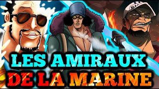 TOUS LES AMIRAUX de la MARINE EXPLIQUÉS  ONE PIECE [upl. by Angelle300]