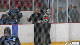 GOJHL  Caledonia Corvairs vs Ayr Centennials [upl. by Marcelia]