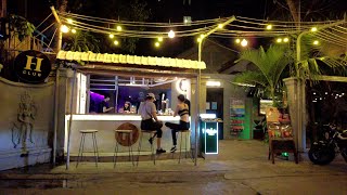 4K Night Walk in Phnom Penh  Street 308 Bassac Lane [upl. by Llehcnom]