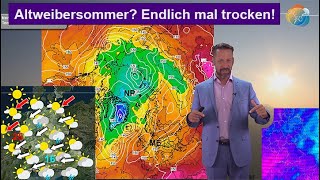 Ist das Altweibersommer Mit Hoch endlich mal trocken amp wärmer Wettervorhersage 1722092024 [upl. by Drusie]