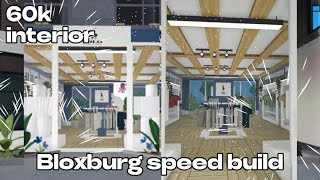 Clothing store Interior BLOXBURG Speedbuild [upl. by Aleekat]