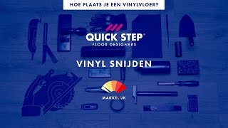 Hoe snij je een vinyl vloer  QuickSteptutorial [upl. by Enilav]