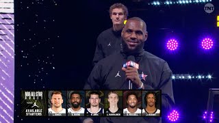 Team LeBron vs Team Giannis  2023 NBA AllStar Draft Starters FULL [upl. by Kalindi]