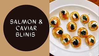 Easy Smoked Salmon and Caviar Blinis [upl. by Enelram361]