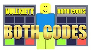 ROBLOX Nullxiety How To Get Both Codes [upl. by Stambaugh863]