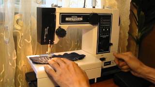 Victoria 128 FE Nähmaschine Sewing machine Швейная машина test джинс [upl. by Salhcin256]