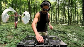 Chill Liquid Drum amp Bass Mix  Euphoric LIVE DJ set in an Enchanted English Forest  DnB Anthems [upl. by Frum]