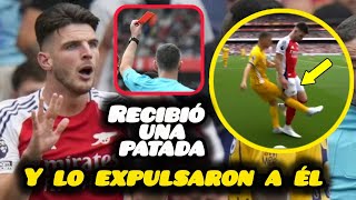 La PATADA de Veltman a Declan Rice ● ¿La desición del árbitro ROJA A RICE 😲⚽ [upl. by Uda]