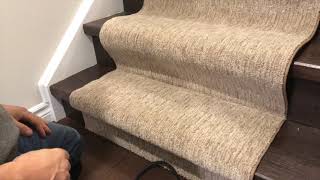 How To Install a Carpet Runner Professionally [upl. by Oicnerual876]