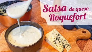 SALSA DE QUESO ROQUEFORT para pasta y carne 🧀 Receta fácil y rápida [upl. by Genesa]