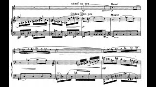 D Milhaud  Sonatina for flute and piano op 76 SCORE VIDEO [upl. by Ilke764]