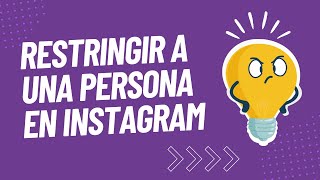 🤔 ¿Cómo funciona el modo restringir de Instagram🙄 [upl. by Atirhs47]