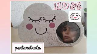 como hacer Portaretratos de Carton en forma de NUBE DIY [upl. by Lawrenson]