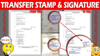 How to Copy and Paste stamp and signature like Original Step by Step Tutorialin HindiF2F [upl. by Anahpos]