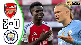 Arsenal vs Manchester city 20  premier league Highlights amp All Goals 2024 HD [upl. by Drape]