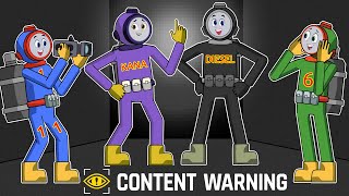 Thomas VS Content Warning  Robot Trains Animation soloanimation [upl. by Hyps544]